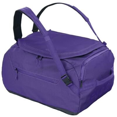 EVOC DUFFLE BAG 40 Vattentät rese- och utrustningsväska (resväska med avtagbar bärrem, separat ytterficka, universellt användbar och låsbar, PVC-fri, storlek S), violett svart EVOC DUFFLE BAG 40 Vattentät rese- och utrustningsväska (resväska med avtagbar bärrem, separat ytterficka, universellt användbar och låsbar, PVC-fri, storlek S), violett svart
