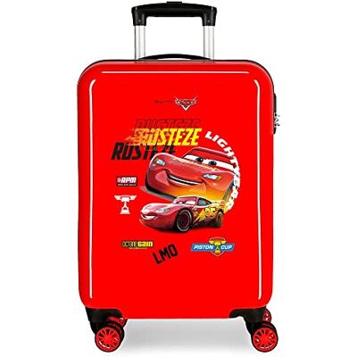 Disney Cars Rusteze Lightyear kabinväska, röd, 38 x 55 x 20 cm, hård plast, kombinationslås på sidan, 34 l, 2 kg, 4 hjul, handbagage Disney Cars Rusteze Lightyear kabinväska, röd, 38 x 55 x 20 cm, hård plast, kombinationslås på sidan, 34 l, 2 kg, 4 hjul, handbagage