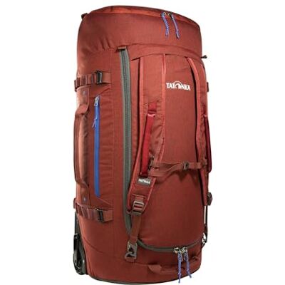 Tatonka Trolley Duffle Roller 80 l – vikbar resväska med hjul och ryggsäcksfunktion – kan förvaras i egen lockficka – 80 liters volym Tatonka Trolley Duffle Roller 80 l – vikbar resväska med hjul och ryggsäcksfunktion – kan förvaras i egen lockficka – 80 liters volym