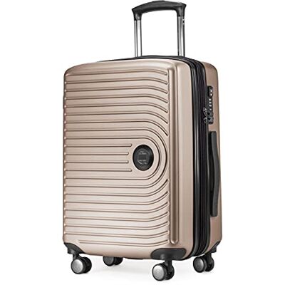 Hauptstadtkoffer Mitte Kabinväska 55x40x23, TSA, 4 hjul, resväska, hårdskalväska, trolley, handbagage, champagnefärgad Hauptstadtkoffer Mitte Kabinväska 55x40x23, TSA, 4 hjul, resväska, hårdskalväska, trolley, handbagage, champagnefärgad