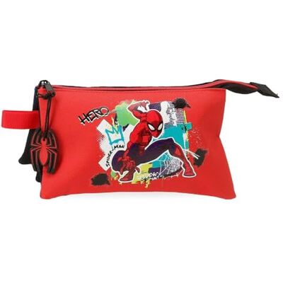 Marvel Joumma Spiderman Urban Tre fack Fodral Röd 22 x 12 x 5 cm Polyester L, Röd röd, Fodral med tre fack Marvel Joumma Spiderman Urban Tre fack Fodral Röd 22 x 12 x 5 cm Polyester L, Röd röd, Fodral med tre fack