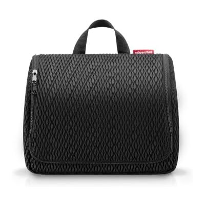 reisenthel toiletbag XL praktisk necessär med krokar, vattenavvisande material, Mesh svart, 28 cm, Sminkväska reisenthel toiletbag XL praktisk necessär med krokar, vattenavvisande material, Mesh svart, 28 cm, Sminkväska