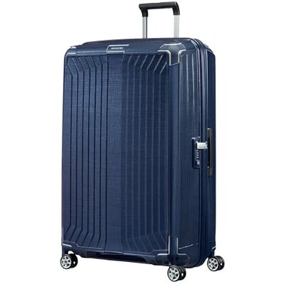Samsonite Lite-Box Spinner incheckningsväska, 81 cm Djupblå, hård väska, 81H x 53W x 31D cm, 124 L, 3.5 kg, med TSA-lås och i Curv-material Samsonite Lite-Box Spinner incheckningsväska, 81 cm Djupblå, hård väska, 81H x 53W x 31D cm, 124 L, 3.5 kg, med TSA-lås och i Curv-material