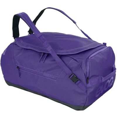 EVOC DUFFLE BAG 60 Vattentät rese- och utrustningsväska (resväska med avtagbar bärrem, separat ytterficka, universellt användbar och låsbar, PVC-fri, storlek M), violett svart EVOC DUFFLE BAG 60 Vattentät rese- och utrustningsväska (resväska med avtagbar bärrem, separat ytterficka, universellt användbar och låsbar, PVC-fri, storlek M), violett svart