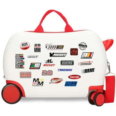 Disney Joumma Musse Racing Barnväska Vit 45 x 31 x 20 cm Hård ABS 24,6 L 1,76 kg 2 Dubbla Hjul Handbagage Disney Joumma Musse Racing Barnväska Vit 45 x 31 x 20 cm Hård ABS 24,6 L 1,76 kg 2 Dubbla Hjul Handbagage