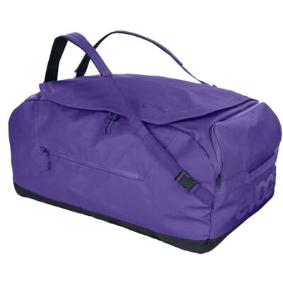 EVOC DUFFLE BAG 100 Vattentät rese- och utrustningsväska (resväska med avtagbar bärrem, separat ytterficka, universellt användbar och låsbar, PVC-fri, storlek L), violett – svart EVOC DUFFLE BAG 100 Vattentät rese- och utrustningsväska (resväska med avtagbar bärrem, separat ytterficka, universellt användbar och låsbar, PVC-fri, storlek L), violett – svart