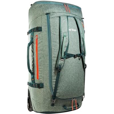 Tatonka Trolley Duffle Roller 140 l – vikbar resväska med hjul och ryggsäcksfunktion – kan förvaras i egen lockficka – 140 liters volym Tatonka Trolley Duffle Roller 140 l – vikbar resväska med hjul och ryggsäcksfunktion – kan förvaras i egen lockficka – 140 liters volym