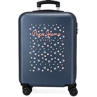 Pepe Jeans Leslie blå kabinväska 38 x 55 x 20 cm ABS styv sidokombinationslås 34 L 2,74 kg 4 dubbla hjul handutrustning Pepe Jeans Leslie blå kabinväska 38 x 55 x 20 cm ABS styv sidokombinationslås 34 L 2,74 kg 4 dubbla hjul handutrustning