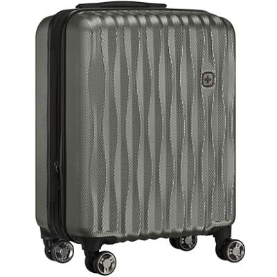 WENGER Energi resväska med hårt skal med 4 hjul, trolley, säkerhetslås, kvinnor och män, resor semester, GRÅ, Carry-On, Hardside expanderbart bagage med hjul WENGER Energi resväska med hårt skal med 4 hjul, trolley, säkerhetslås, kvinnor och män, resor semester, GRÅ, Carry-On, Hardside expanderbart bagage med hjul