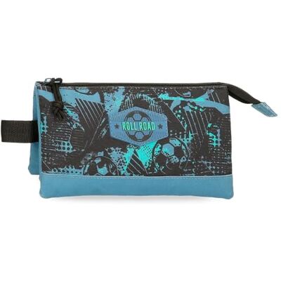 ROLL ROAD Soccer Trippelfodral Svart 22 x 12 x 5 cm Polyester, svart, Trippelfodral ROLL ROAD Soccer Trippelfodral Svart 22 x 12 x 5 cm Polyester, svart, Trippelfodral