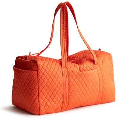 Vera Bradley Women's Large Original Duffel, Cotton Gabardine, Koi Orange, One Size Vera Bradley Women's Large Original Duffel, Cotton Gabardine, Koi Orange, One Size