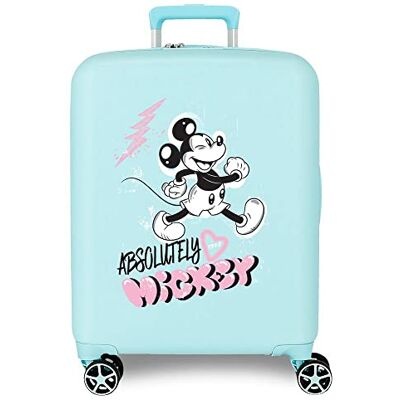 Disney Mickey Friendly Kabinväska Turkos 40x55x20 cms Stelt ABS Integrerad TSA-stängning 38,4L 2,82 kg 4 Dubbla hjul Bagage Hand, Blå, Talla única, Kabinväska Disney Mickey Friendly Kabinväska Turkos 40x55x20 cms Stelt ABS Integrerad TSA-stängning 38,4L 2,82 kg 4 Dubbla hjul Bagage Hand, Blå, Talla única, Kabinväska