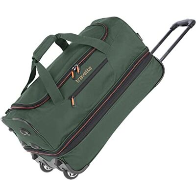 Travelite 2-hjuls vagn resväska stl. L med expansionsveck bagageserie Basics: mjukt bagage resväska med hjul med extra volym, 096276, Mörkgrön, 55 cm, Resväska med hjul Travelite 2-hjuls vagn resväska stl. L med expansionsveck bagageserie Basics: mjukt bagage resväska med hjul med extra volym, 096276, Mörkgrön, 55 cm, Resväska med hjul