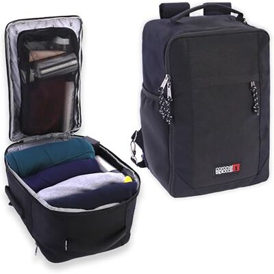 Coronel Tapiocca Överste Tapioca kabinväska för resor, flygplan, 40 x 20 x 25, reseväska, Ryanair easyJet vattentät unisex handbagage Ibarra, svart, 40x20x25 cm, Vattentätt unisex handbagage Coronel Tapiocca Överste Tapioca kabinväska för resor, flygplan, 40 x 20 x 25, reseväska, Ryanair easyJet vattentät unisex handbagage Ibarra, svart, 40x20x25 cm, Vattentätt unisex handbagage