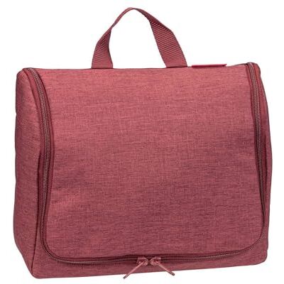 reisenthel toiletbag XL praktisk necessär med krokar, vattenavvisande material, Twist Maroon, Mittelgroße reisenthel toiletbag XL praktisk necessär med krokar, vattenavvisande material, Twist Maroon, Mittelgroße