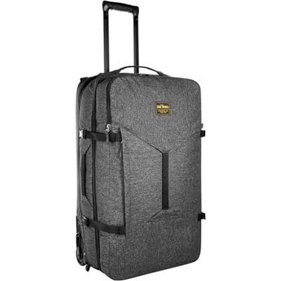 Tatonka Travel Roller 90 – resväska med hjul – stor öppning i huvudfacket – framficka med vadderat laptopfack – teleskoputdragbara – 90 liters volym, svart, 90 Liter, Vagn med ram Tatonka Travel Roller 90 – resväska med hjul – stor öppning i huvudfacket – framficka med vadderat laptopfack – teleskoputdragbara – 90 liters volym, svart, 90 Liter, Vagn med ram