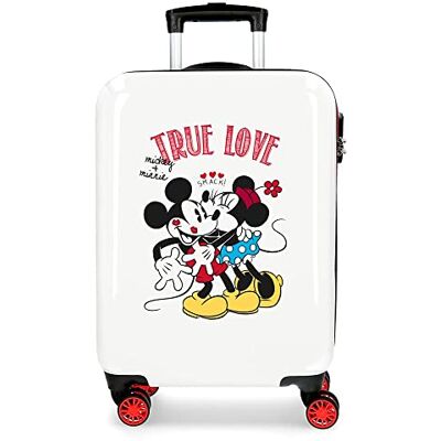 Disney Mickey kabinväska, Vit, 38x55x20 cms, sann Disney Mickey kabinväska, Vit, 38x55x20 cms, sann