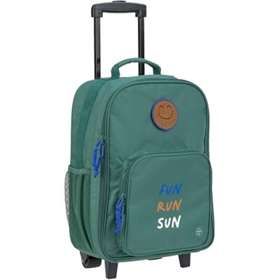 Lassig LÄSSIG Barnväska, Trolley, resväska med teleskopstång och hjul för barn, handbagage/vagn, Mörkgrön, TU EU, modern Lassig LÄSSIG Barnväska, Trolley, resväska med teleskopstång och hjul för barn, handbagage/vagn, Mörkgrön, TU EU, modern