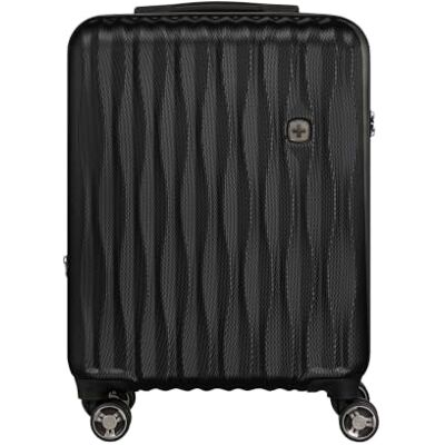 WENGER Energi resväska med hårt skal med 4 hjul, trolley, säkerhetslås, kvinnor och män, resor semester, svart, Carry-On, Hardside expanderbart bagage med hjul WENGER Energi resväska med hårt skal med 4 hjul, trolley, säkerhetslås, kvinnor och män, resor semester, svart, Carry-On, Hardside expanderbart bagage med hjul