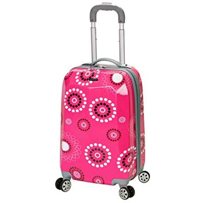 Rockland Bagageprinsessa 50 cm polykarbonat handbagage, Rosa pärla, Carry-On 20-Inch, Vision hardside spinner hjul bagage Rockland Bagageprinsessa 50 cm polykarbonat handbagage, Rosa pärla, Carry-On 20-Inch, Vision hardside spinner hjul bagage
