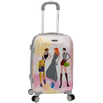 Rockland Bagageprinsessa 50 cm polykarbonat handbagage, Mode, Carry-On 20-Inch, Vision hardside spinner hjul bagage Rockland Bagageprinsessa 50 cm polykarbonat handbagage, Mode, Carry-On 20-Inch, Vision hardside spinner hjul bagage
