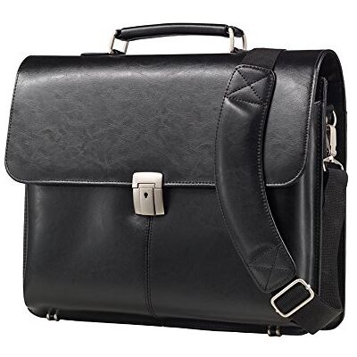 ALASSIO portfölj flera sektioner med axelrem läder svart ref 47011, Svart, 41 mm, Portfölj ALASSIO portfölj flera sektioner med axelrem läder svart ref 47011, Svart, 41 mm, Portfölj
