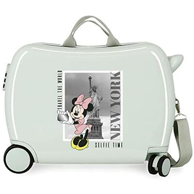 Disney Mickey och Minnie Travel the World New York Barnväska Grön 50x39x20 cms Stelt ABS Sidokombinationslås 34L 1, New York Grön, Talla única, barnresväska Disney Mickey och Minnie Travel the World New York Barnväska Grön 50x39x20 cms Stelt ABS Sidokombinationslås 34L 1, New York Grön, Talla única, barnresväska