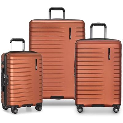 Traveler's Choice Bågskytte polykarbonat hård sidospinner bagageset, Orange, 3-Piece Set, Archer polykarbonat hård sida spinner bagage Traveler's Choice Bågskytte polykarbonat hård sidospinner bagageset, Orange, 3-Piece Set, Archer polykarbonat hård sida spinner bagage
