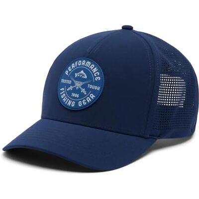 Columbia PFG Elite 3D stretch snapback, Collegiate marinblå/testad tuff fräsch, one size Columbia PFG Elite 3D stretch snapback, Collegiate marinblå/testad tuff fräsch, one size