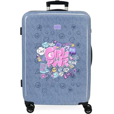 MOVOM Power Girl medium resväska blå 46 x 65 x 23 cm styv 3,1 kg sida kombinationslås ABS 3,1 kg 56 L, Blå, Talla única, medium resväska MOVOM Power Girl medium resväska blå 46 x 65 x 23 cm styv 3,1 kg sida kombinationslås ABS 3,1 kg 56 L, Blå, Talla única, medium resväska