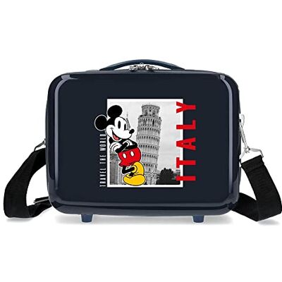 Disney Mickey och Minnie Travel World Italy Anpassningsbar Nödvändig Blå 29x21x15 cms Styv ABS 9,14L 0,8 kg, Blå, Talla única, anpassningsbar necessär Disney Mickey och Minnie Travel World Italy Anpassningsbar Nödvändig Blå 29x21x15 cms Styv ABS 9,14L 0,8 kg, Blå, Talla única, anpassningsbar necessär