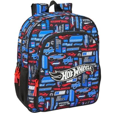 safta HOT WHEELS Skolryggsäck för barn, barnryggsäck, lämplig för skolbarn, bekväm och mångsidig, kvalitet och styrka, 32 x 12 x 38 cm, Flerfärgad, M, Avslappnad safta HOT WHEELS Skolryggsäck för barn, barnryggsäck, lämplig för skolbarn, bekväm och mångsidig, kvalitet och styrka, 32 x 12 x 38 cm, Flerfärgad, M, Avslappnad