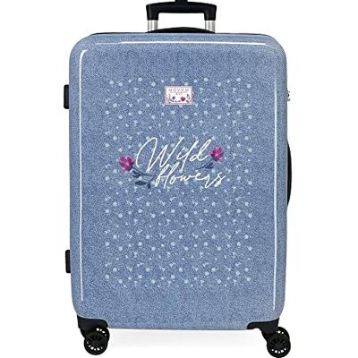 MOVOM Wild Flowers Resväska Medium Blå 45x68x26 cms Stelt ABS Kombinationslås Sidospår 70L 3 kg 4 Dubbla hjul, Blå, Maleta mediana, medium resväska MOVOM Wild Flowers Resväska Medium Blå 45x68x26 cms Stelt ABS Kombinationslås Sidospår 70L 3 kg 4 Dubbla hjul, Blå, Maleta mediana, medium resväska