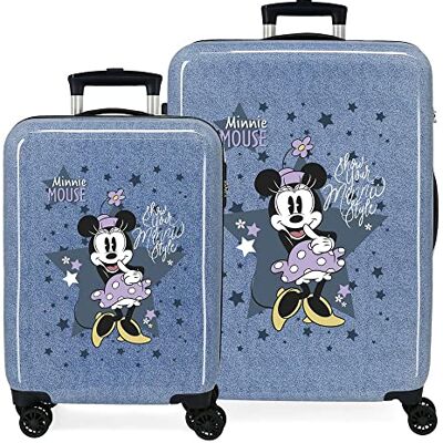 Disney Minnie Style, Blå, Set Maletas, Resväskor Set Disney Minnie Style, Blå, Set Maletas, Resväskor Set