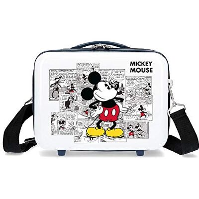 Disney Musse Comic Moda, Vitt, 29x21x15 cms, Abs skönhetsväska Disney Musse Comic Moda, Vitt, 29x21x15 cms, Abs skönhetsväska