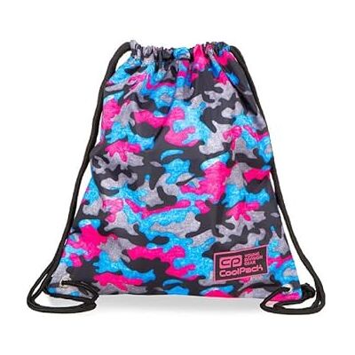 CoolPack Sprint Line Camo Fusion Pink, unisex barn sportväska, en storlek, Material: Polyester, Taille unique CoolPack Sprint Line Camo Fusion Pink, unisex barn sportväska, en storlek, Material: Polyester, Taille unique