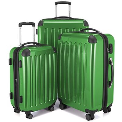 Hauptstadtkoffer Alex bagage resväska hård sida spinnvagn 4 hjul expanderbar, gRÖN, Set, Bagageset Hauptstadtkoffer Alex bagage resväska hård sida spinnvagn 4 hjul expanderbar, gRÖN, Set, Bagageset