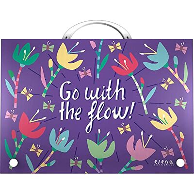 Grafoplás 37402434. Skolväska med handtag, Polypropylen Kollektion Elena Corredoira, Flow Grafoplás 37402434. Skolväska med handtag, Polypropylen Kollektion Elena Corredoira, Flow