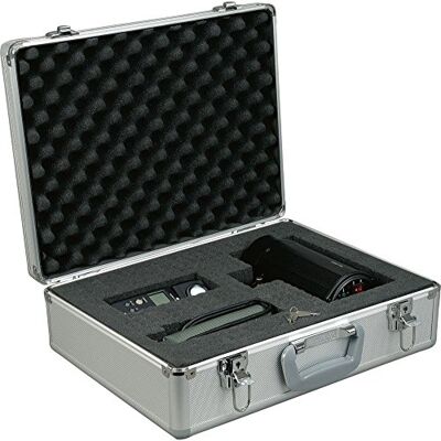 Alumaxx 45137 multifunktionellt fodral Stratos III, pilotväska aluminium, portfölj aluminium, fotoväska med skumgummi, pilotväska ca 46 cm, silver, resväska 46 × 36,5 × 14 cm, silver, 46 × 36,5 × 14 Alumaxx 45137 multifunktionellt fodral Stratos III, pilotväska aluminium, portfölj aluminium, fotoväska med skumgummi, pilotväska ca 46 cm, silver, resväska 46 × 36,5 × 14 cm, silver, 46 × 36,5 × 14