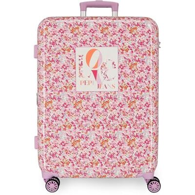 Pepe Jeans Sandra skolryggsäck, rosa, justerbara remmar för bekväm användning, olika fack, av Joumma Bags, Rosa, 68x48x26 cms, medium resväska Pepe Jeans Sandra skolryggsäck, rosa, justerbara remmar för bekväm användning, olika fack, av Joumma Bags, Rosa, 68x48x26 cms, medium resväska