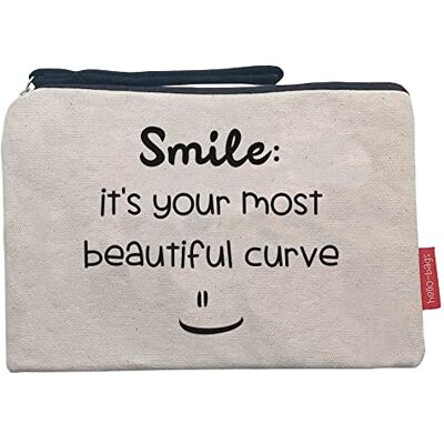 hello-bags Dam B-002-Smile necessär/plånböcker, ekrü, medium, Ekrü, Medium hello-bags Dam B-002-Smile necessär/plånböcker, ekrü, medium, Ekrü, Medium