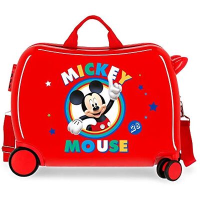 Disney Musse barn resväska, Röd röd, 50x38x20, Resväska Disney Musse barn resväska, Röd röd, 50x38x20, Resväska