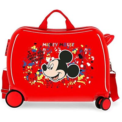 Disney Musse Colour Mayhem barnväska, röd, Talla Unica, barn resväska Disney Musse Colour Mayhem barnväska, röd, Talla Unica, barn resväska