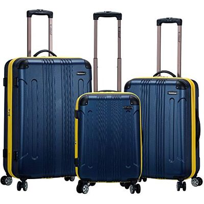 Rockland hårt utbyggbart bagage med spinner-hjul, flerfärgad, Marinblått Xsp, En storlek, London hård sida spinner hjul bagage Rockland hårt utbyggbart bagage med spinner-hjul, flerfärgad, Marinblått Xsp, En storlek, London hård sida spinner hjul bagage