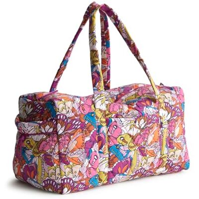 Vera Bradley dam nylon stor original duffel, Fladdra, En storlek, Fjädervikt stor original duffel Vera Bradley dam nylon stor original duffel, Fladdra, En storlek, Fjädervikt stor original duffel