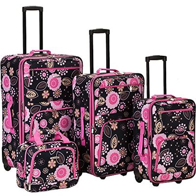 Rockland Impulse 4-delad softside upprätt bagageuppsättning, Pucci, En storlek, Impulse 4-delad softside upprätt bagage set Rockland Impulse 4-delad softside upprätt bagageuppsättning, Pucci, En storlek, Impulse 4-delad softside upprätt bagage set
