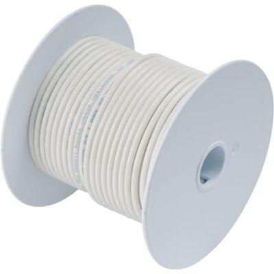 Ancor primär tråd och batterikabel i marin kvalitet (vit, 18 AWG) Ancor primär tråd och batterikabel i marin kvalitet (vit, 18 AWG)