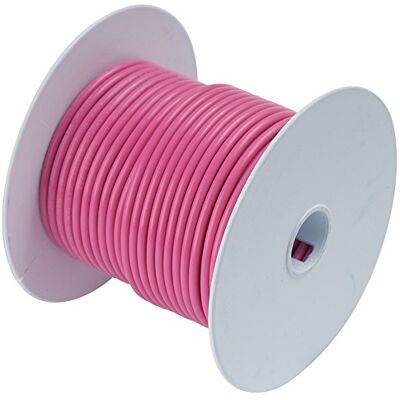 Ancor 104625 marin kvalitet elektrisk primär konserverad koppar båttändningar (14-Gauge, rosa, 250 fot) Ancor 104625 marin kvalitet elektrisk primär konserverad koppar båttändningar (14-Gauge, rosa, 250 fot)