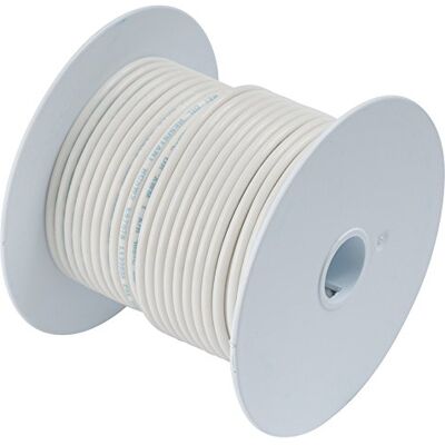 Ancor 102925 Marin kvalitet elektrisk primär förtennad koppar båttändningar (16-Gauge, vit, 250 fot) Ancor 102925 Marin kvalitet elektrisk primär förtennad koppar båttändningar (16-Gauge, vit, 250 fot)