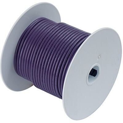 Ancor 104750 marin kvalitet elektrisk primär konserverad koppar båttändningar (14-Gauge, lila, 150 fot) Ancor 104750 marin kvalitet elektrisk primär konserverad koppar båttändningar (14-Gauge, lila, 150 fot)